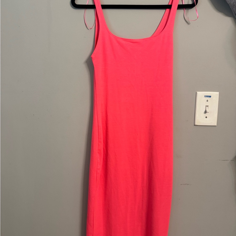 Zara Hot Pink Midi Dress